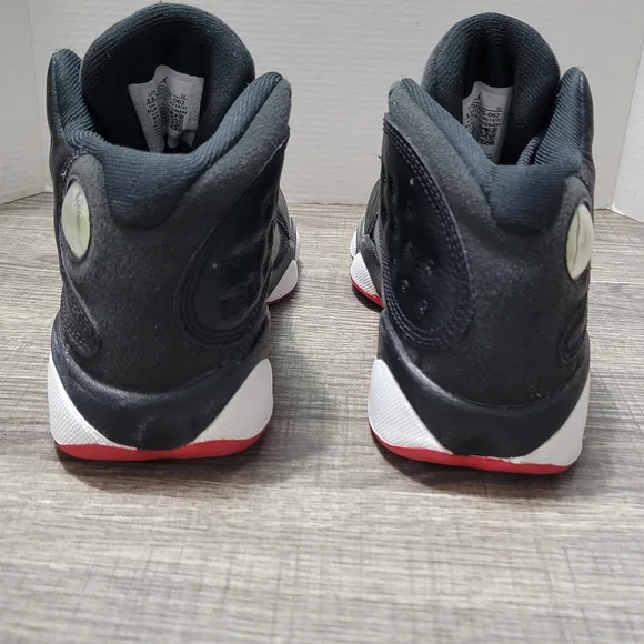 Jordan 13 Kids Shoes Black Red White Size 13.5C - Picture 6 of 7